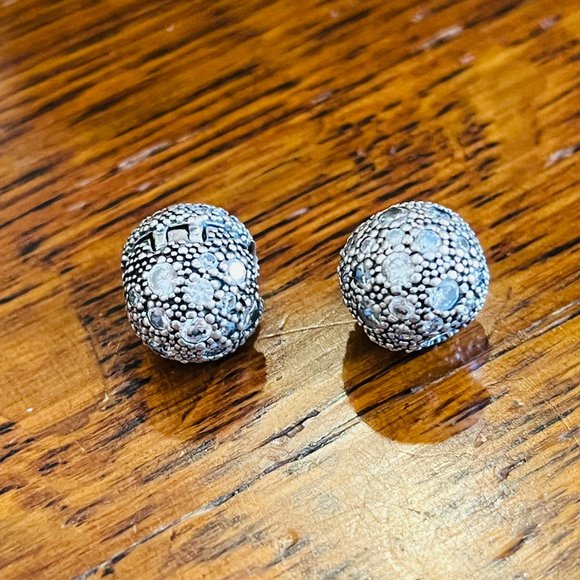 Pandora Jewelry - 2 Pandora Sterling Silver & Cubic Zirconia Cosmic Stars Clips